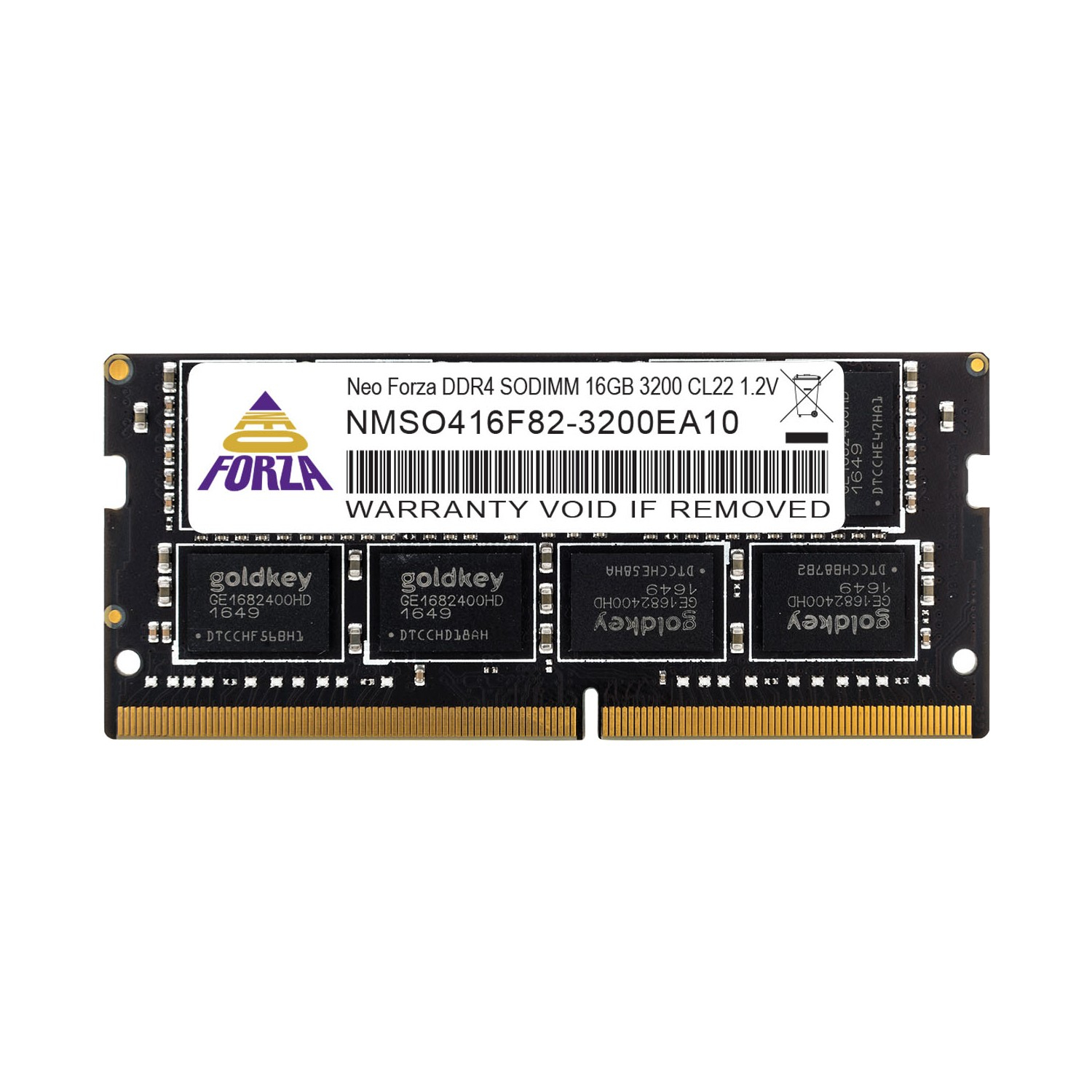 16GB DDR4 3200Mhz SODIMM CL22 1.2V NMSO416E82-3200EA10 NEOFORZA