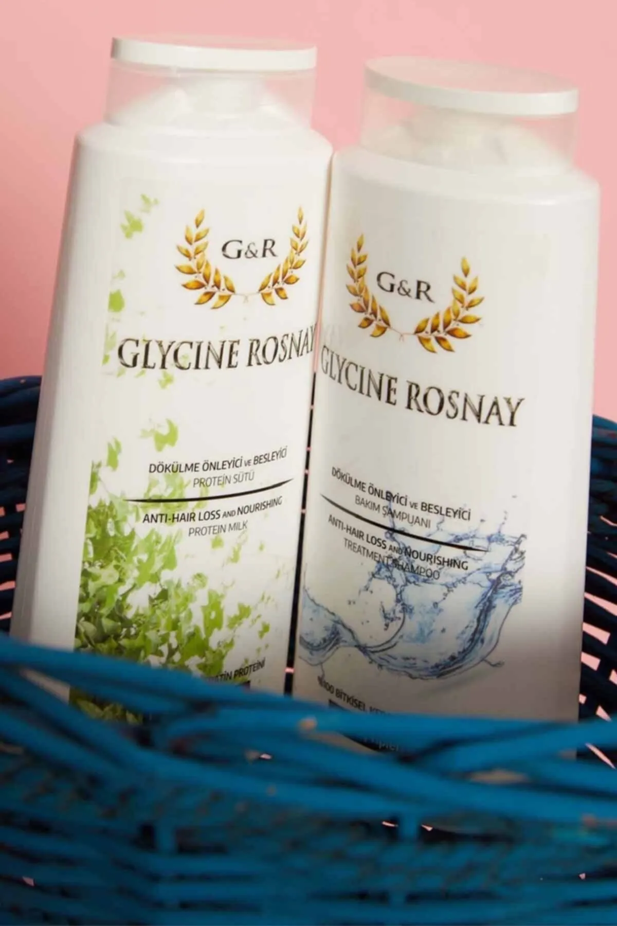 Glycine Rosnay Saç Dökülmesini Önleyen Ve Saç Uzamasına Yardımcı Bakım Seti  650ml