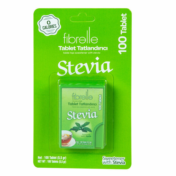 Fibrelle Stevia Tablet Tatlandırıcı 100'lük Kutu