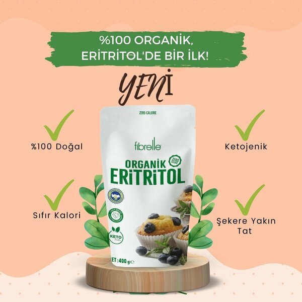 Fibrelle Organik Eritritol ( Erythritol ) 400 g