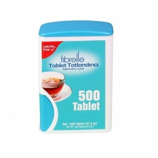 Fibrelle Sakarinli Tablet Tatlandırıcı 500'lük Kutu